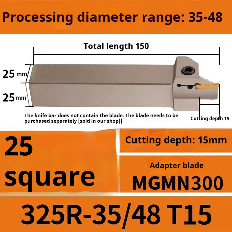 1015-End groove cutter CNC toolholder plane groove mghh320/425R cutter cutter groove cutter 345mm circular arc large depth of cut Shandong Denso Pricision Tools Co.,Ltd.
